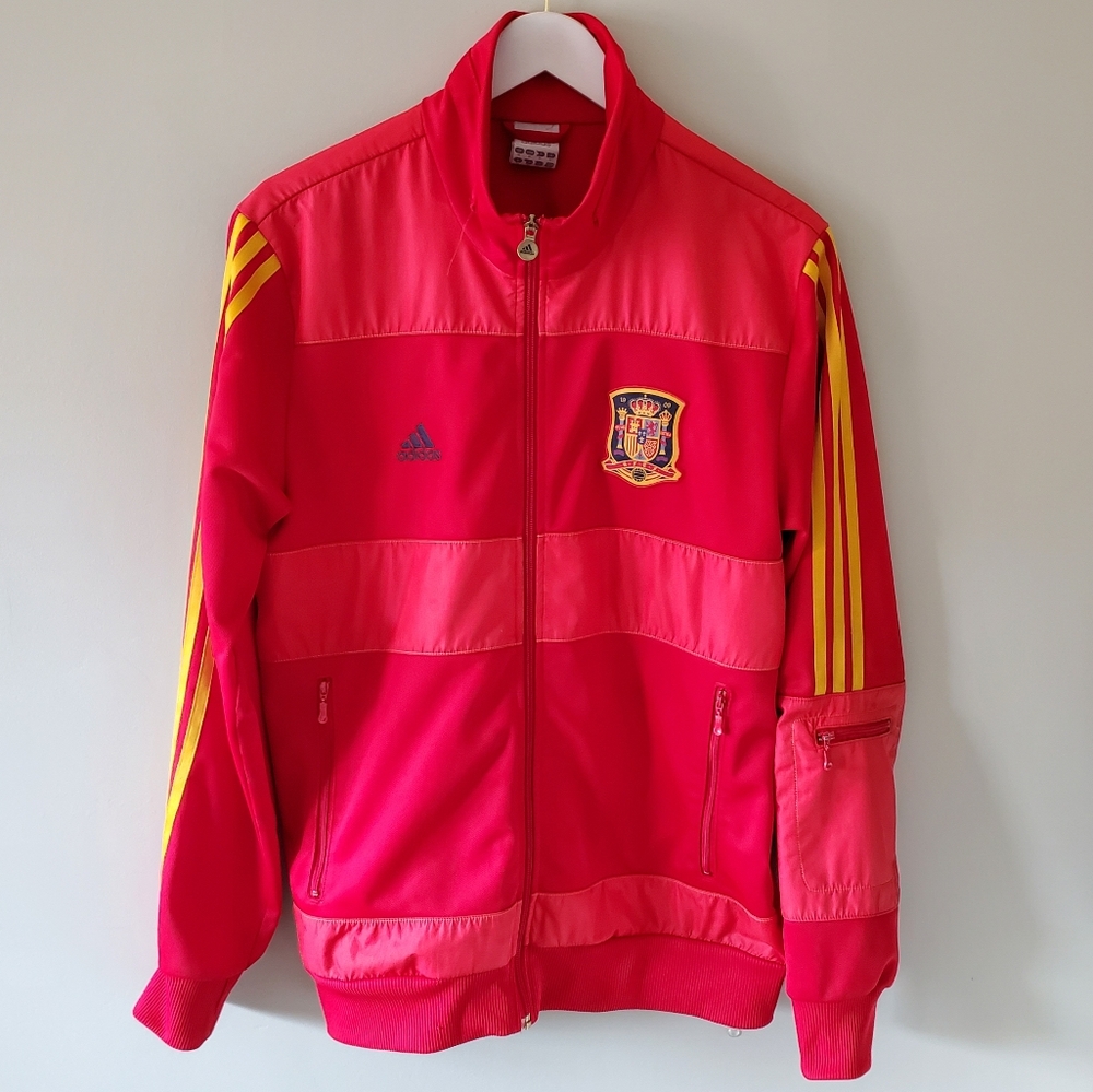 Adidas M Spain Espana FIFA World Cup 2010 Blokecore Sporty Soccer Track Jacket